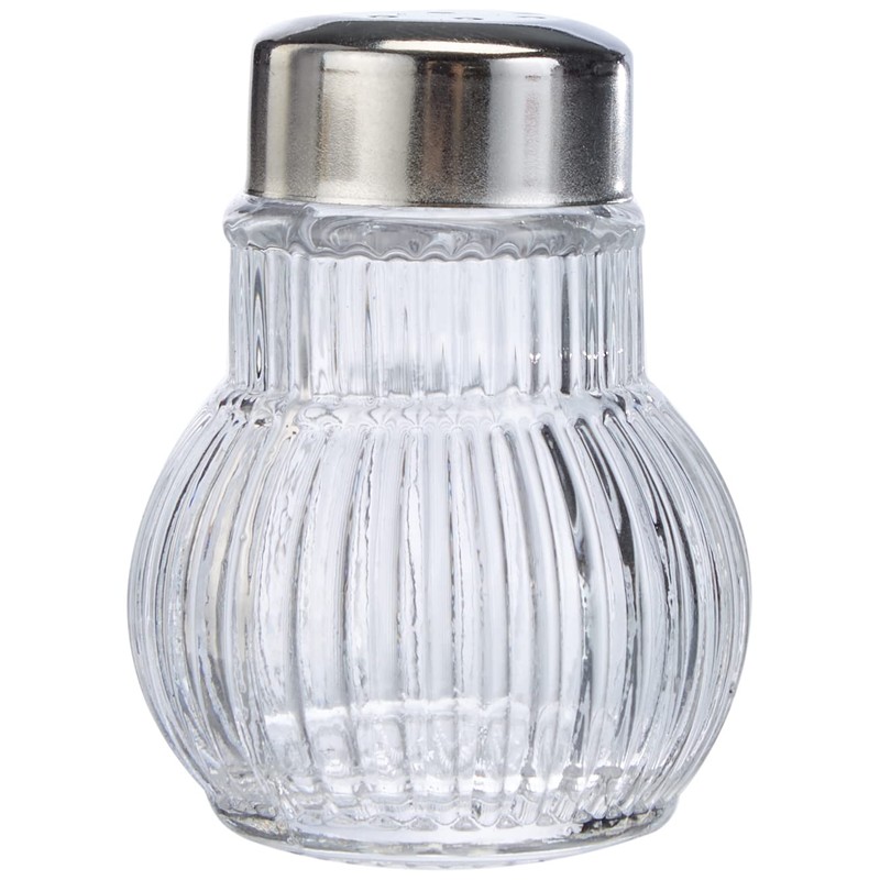 Fackelmann Mini-Streuer RUBIN, Salz- und Pfefferstreuer aus Glas, Gewürzstreuer für