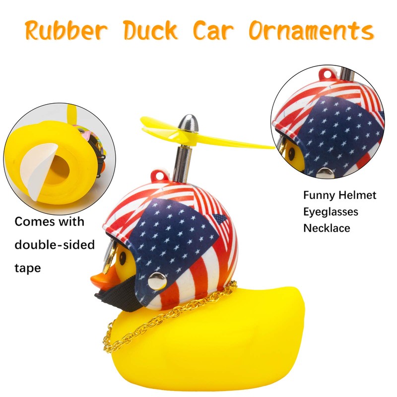 wonuu Rubber Duck Car Ornaments Yellow Duck Car Dashboard Decorations