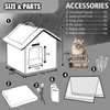 Rest-Eazzzy Cat House for Outdoor Cats, Weatherproof and Insulated Feral