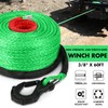 Synthetic Winch Rope, 3/8'' x 60ft 19,854LBS Synthetic Winch Line