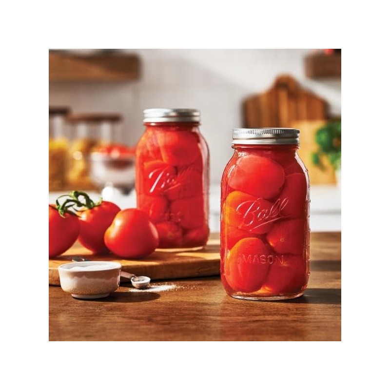 Ball Mason Regular Mouth Jars with Lids and Bands, Set