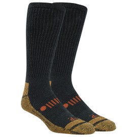 Jeep Classic Cotton Over The Calf Socks-2 Pair Pack-OTC Cushioned Comfort, Black, Men's Shoe Size 8-12