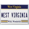 West Virginia License Plate Fridge Collector's Souvenir Magnet 2.5" X