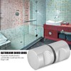 Nimoa Shower Door Knob, Aluminum Alloy Chrome-Plated Pull Handle Knob