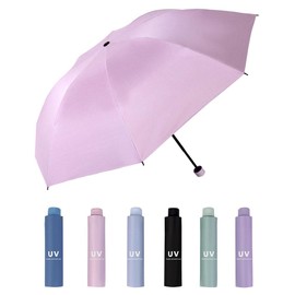 Merciband Foldable rain & UV protection umbrell(6 color options) 2 in 1 function (Pink)
