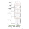 BeneLabel Stackable Food Storage Containers with Twist Lock System -