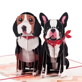 3D Valentine's Day Card,Pop-up Dogs Love Greeting Card,Love Card for Birthday,Valentine's Day,Anniversary