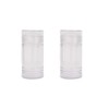 2 Pieces 50ml Clear Empty Deodorant Containers Twist-up Deodorant Containers