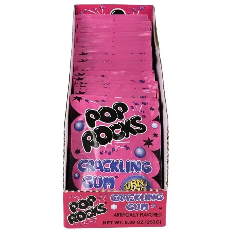 POP ROCKS Bubblegum, 0.37 oz, 24 Count