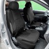AUTO HIGH Car Seat Covers, Black-Full Set Car Seat Protector