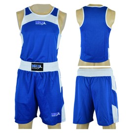 MRX BOXING & FITNESS Uniforme De Competición De Boxeo Mrx Para Hombre, Camiseta Y Calzoncillos Para Entrenamiento De Mma, Muay Thai, Lucha En Jaula, Kickboxing, Ropa Azul