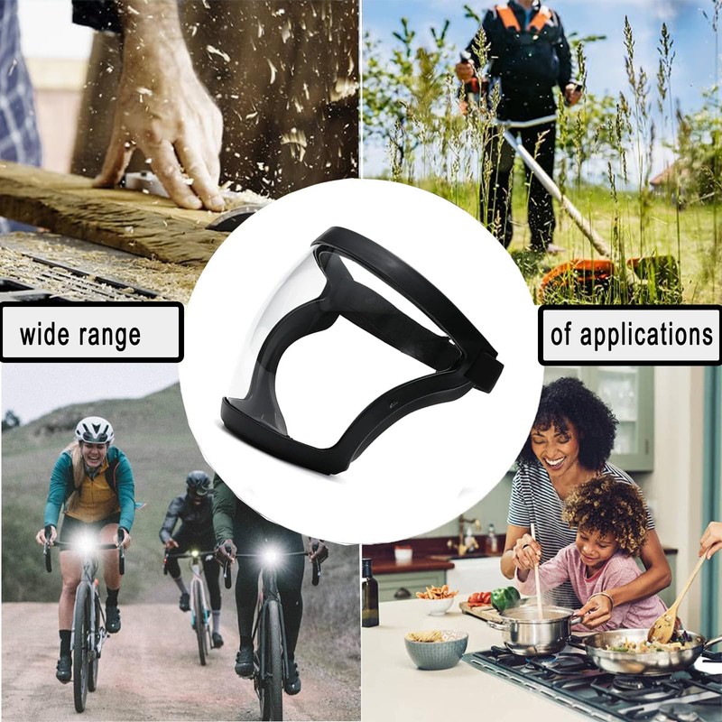 Fracavi Plastic Full Face Shield Full Protective Equipment with for