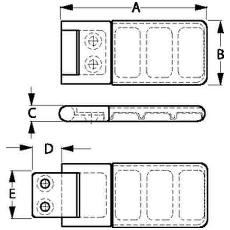 Sea Dog Line SIDING DOOR STOP Stainless Steel