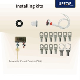UPTOP Electronic Switch Tarp Motor Rotary Switch Kit Replaces 5540710 9421-12 ATPRS1 12VDC w/Circuit Breaker and Indicator Light 50 Amps