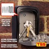 TSS Medium Size Wall Mounted Key Safe 4 Wheel Combination