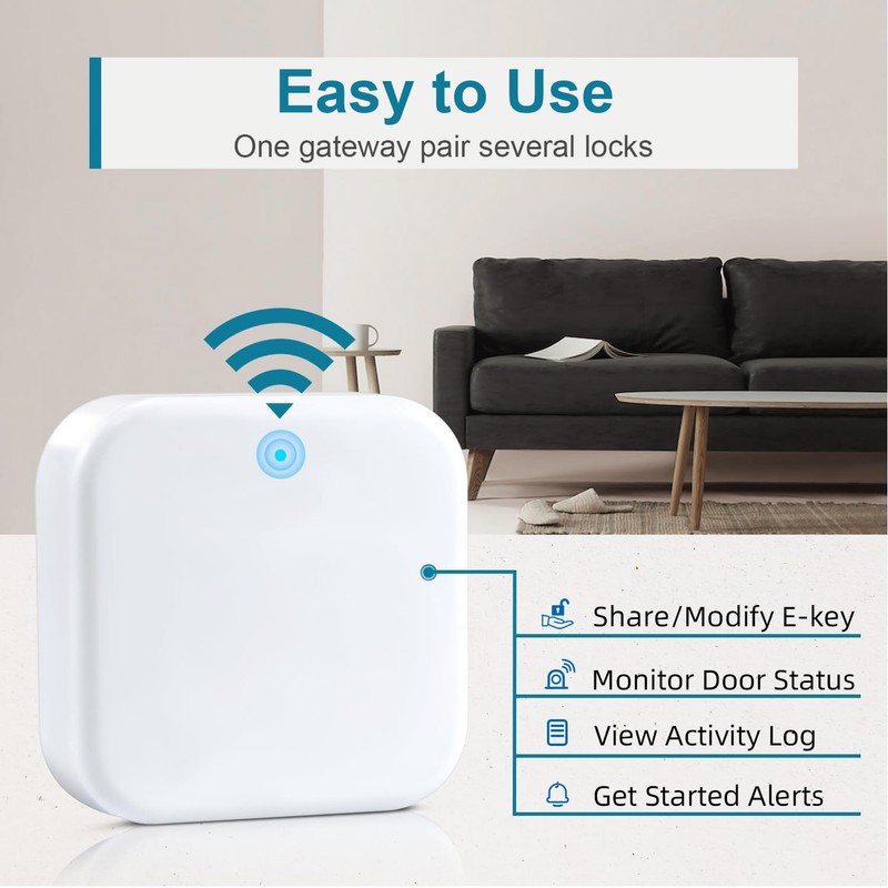 VOLIBeL G2 Gateway, Smart Lock WiFi Gateway, WiFi Hub/Bridge for