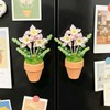 1 Pc Bling Beads Plants Refrigerator Magnets Potte, Cute Handcrafted