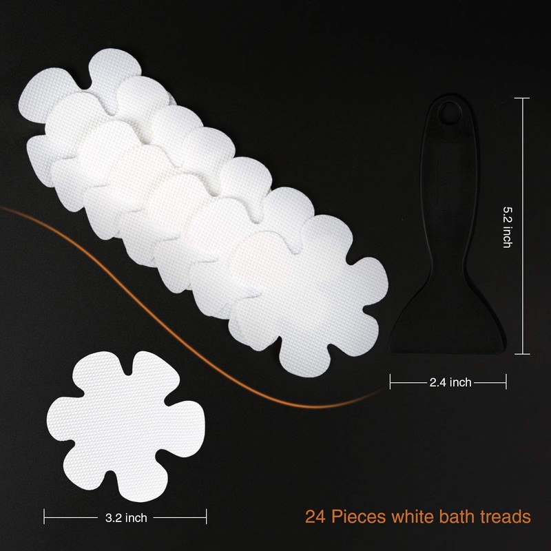 Secopad 36PCS Bathtub Stickers Non-Slip, Safety Shower Treads Adhesive Appliques