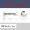 MOOPW Round Head Wood Screws - 304 Stainless Steel Phillips
