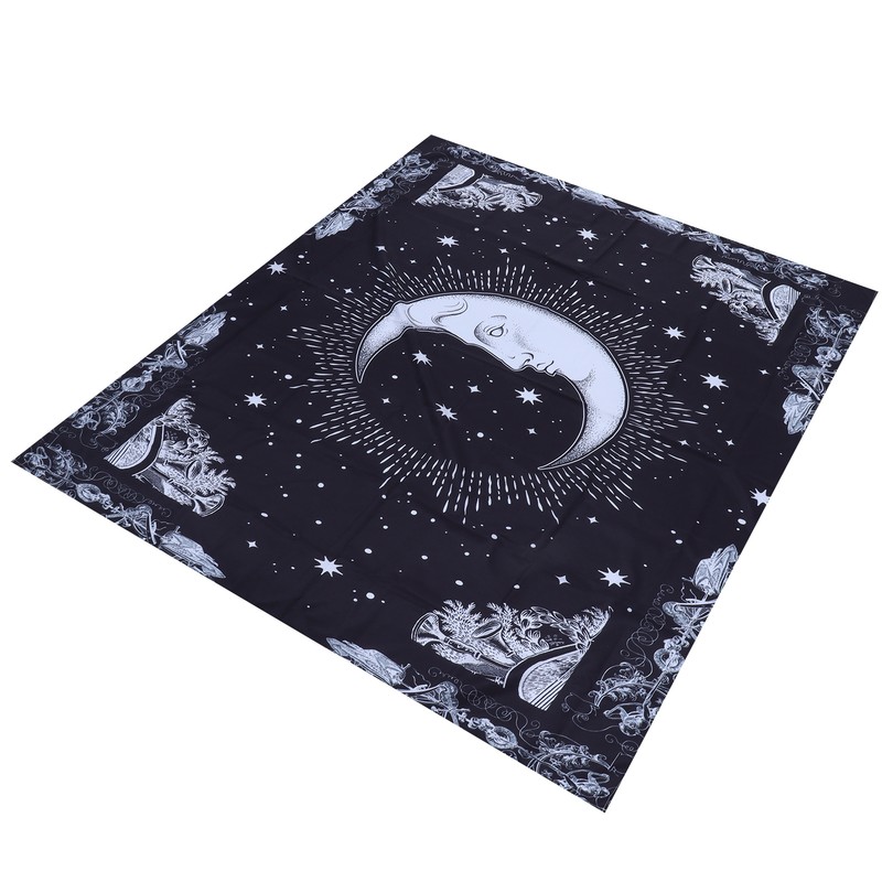 Wall Hanging Tapestry MoonPattern Background Decoration for Living Room Bedroom(150x130cm