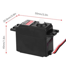 Niiyen Perfect Servo 6 kg e6001 Plastic Gear Analogue Servo with High Torque Performance and Low Power Consumption for HSP 94105 94106 94166 1/10 RC Car