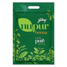Godrej Nupur Henna Natural Mehndi for Hair Color with Goodness of 9 Herbs, 400gm