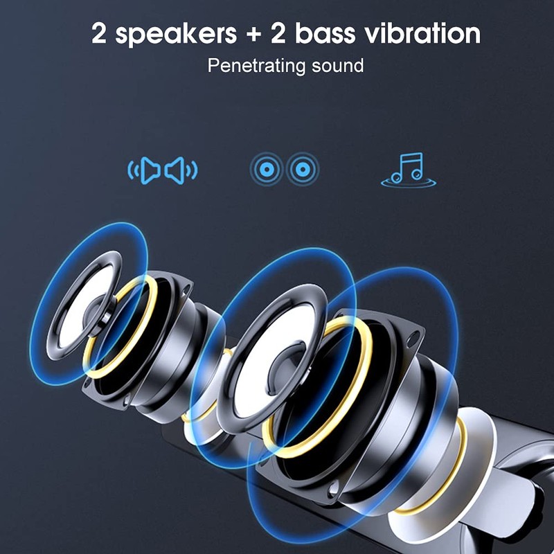 Topiky Soundbar, Computer Laptop Speaker, Small Professional Speaker, 3.5 mm,