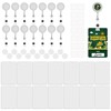 AOUXSEEM 14 Sets Sublimation Blanks for ID Card Name Badge