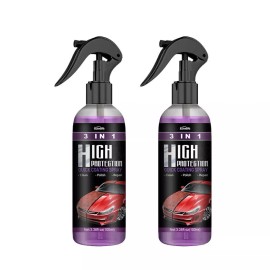 Ameribox 3-in-1 High Protection Quick Car Coat Ceramic Coating Spray Hydrophobic 100ml US - 2X Spray Bottle