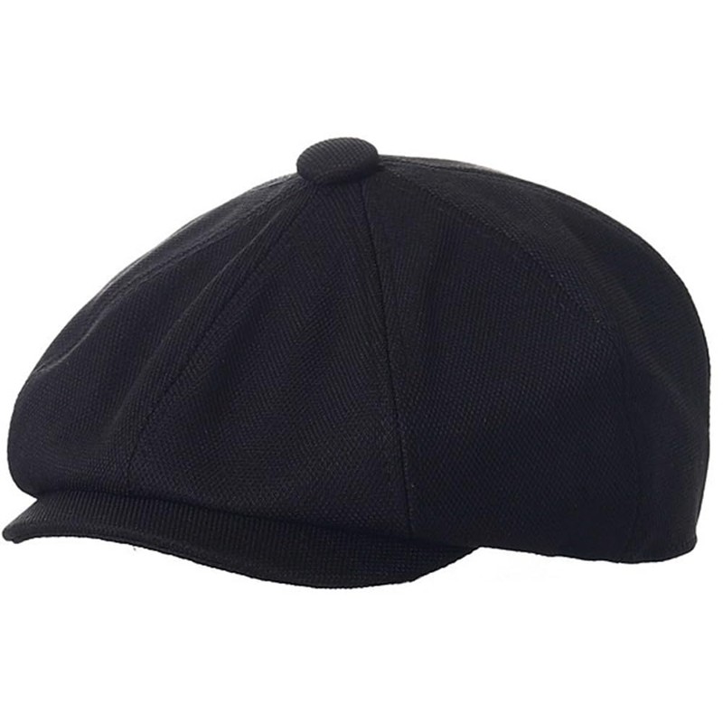 Classic Cotton 8 Panel Newsboy Cap Kids Cabbie Flat Tweed