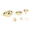 5 Pcs Funnel Set Stainless Steel Gold Plating Wide Mouth