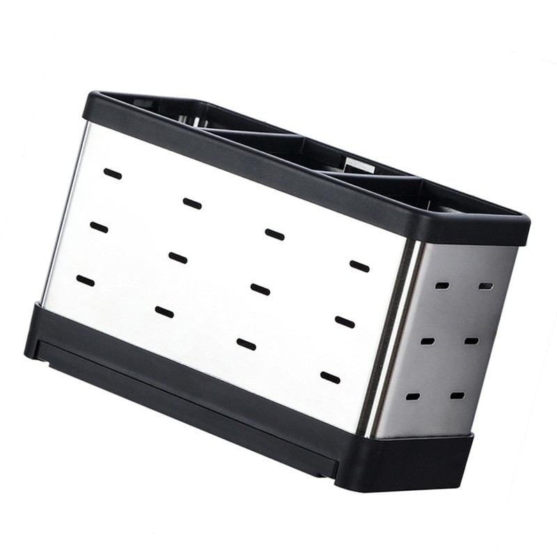 Utensil Holder Stainless Steel Multifunctional Wall Mount Utensil Drying Rack
