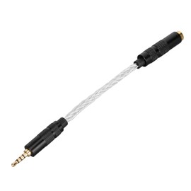 4.4mm to 2.5mm Sound Cable Professional Female To Male Headphone Adapter Cable for Sound Players with 2.5mm Balanced Ports Silver