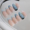 Auiremrti Pack of 24 Summer Almond Nails, Medium Size, Press