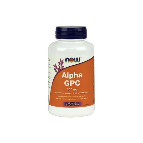 NOW Foods Alpha GPC 300mg, 60 Veg Capsules