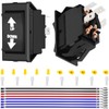 MKBKLLJY 2PCS UP Down Momentary Reverse Polarity Switch DC 12V-24V
