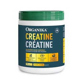 Organika Organika Canadian-Made Creatine Powder- Pure Micronized Creatine Monohydrate - Helps Build Lean Muscle, Increase Strength, and Improved Recovery and Performance for Men and Women - 500g, 100 servings