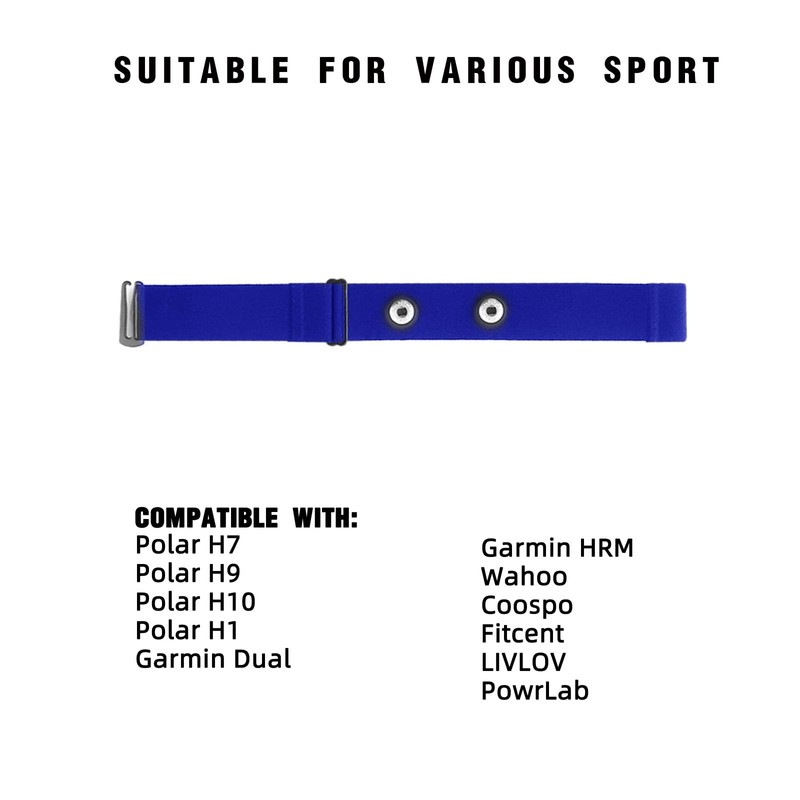 Heart Rate Monitor Chest Strap Replacement for Polar H10 Polar