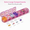 Large Pill Organizer Weekly - Supplement Organizer with Easy-Open Design