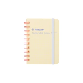 Delphonics Rolburn Notebook with Pocket, Schola, Mini (Light Yellow)