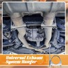 Datanly 2 Pcs 3 Inch Universal Exhaust Clamp with Hanger,