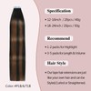 Sunya Tape in Hair Extensions Human Hair Balayage Natural Black
