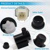 TorqTronX Front Windshield Washer Wiper Fluid Pump Motor with Grommet