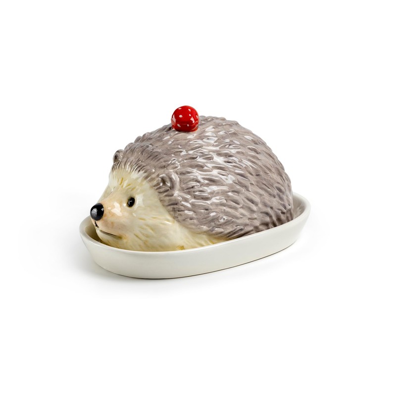 Potter's Studio Hedgehog Butter Dish with Lid Multicolor