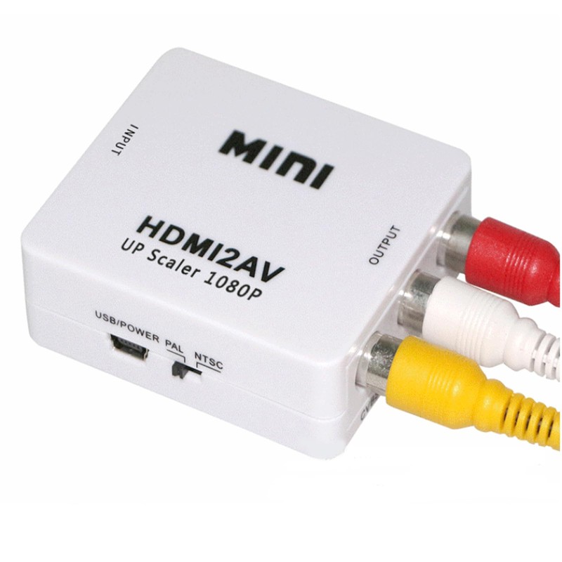 ALLVD HDMI to AV変換器外部アルミニウム合金材質HDMI to RCA変換サポートDeear 1080 Pアナログ変換オーディオ出力可能テレビ/PS 3/PS 4/PS