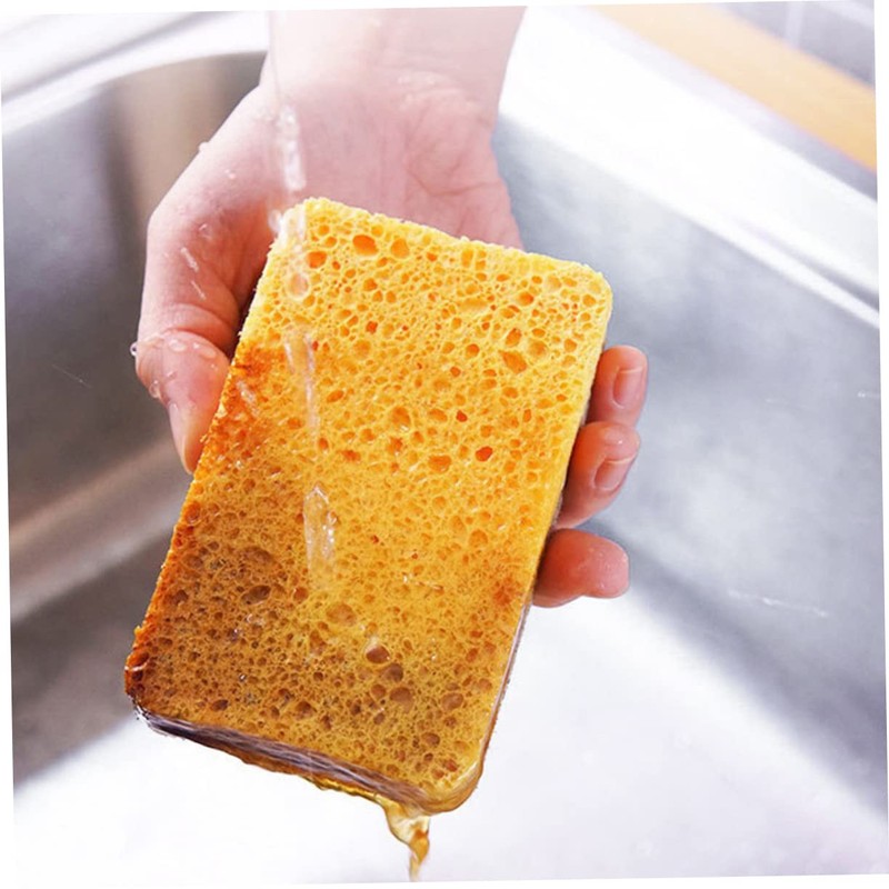 Tofficu 6pcs Kitchen Cleaning Sponges Bowl Washing Tools Strong Absorption