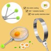 Egg Ring Non Stick 5 pieces, Stainless Steel The Diameter