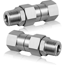 Boltigen Pressure Washer Swivel, 3/8 NPT Thread Pressure Washer Stainless Steel Swivel Joint Fittings, 360°Degree Kink Free Connector, 5000 PSI