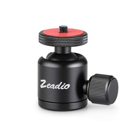 Zeadio Mini Ball Head Tripod Head with 1/4 Thread Hole for Cameras, DSLR, Monopod, Slider, Tripod etc