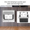 Concealed Recessed Socket Aluminum Alloy PC Desktop Outlet for Residences